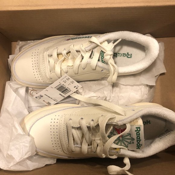 Women’s Reebok classic club c85 vintage size 5.5 - Picture 1 of 5